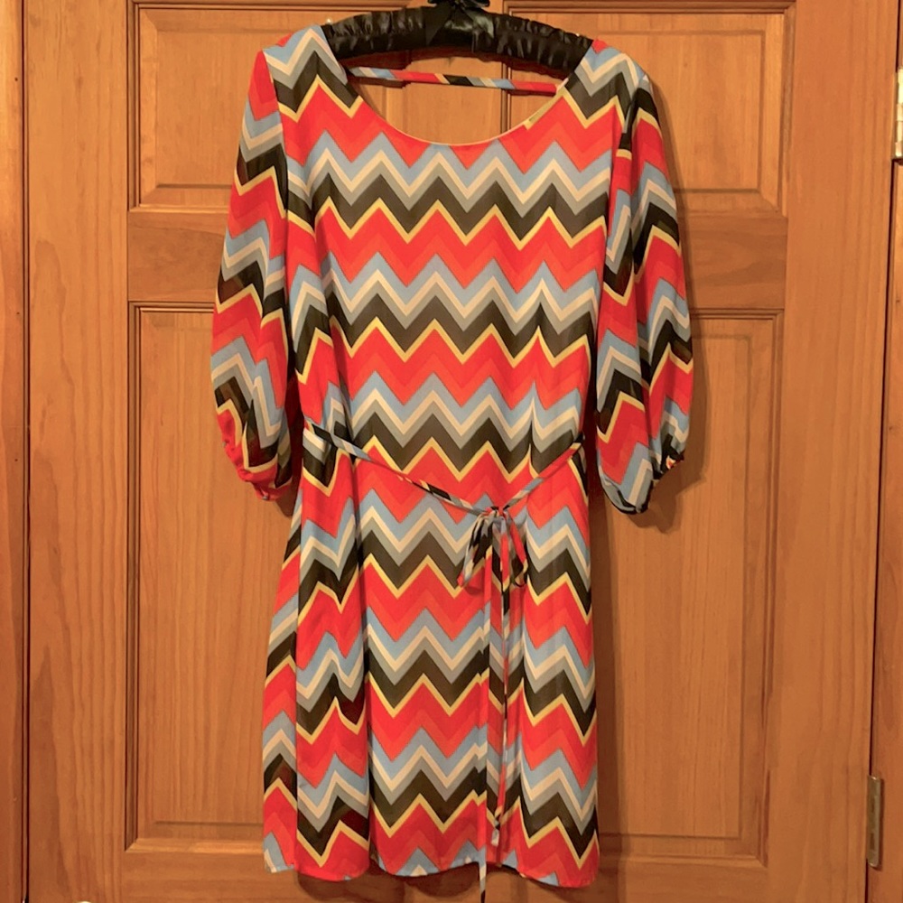 Chevron Shirt Dress